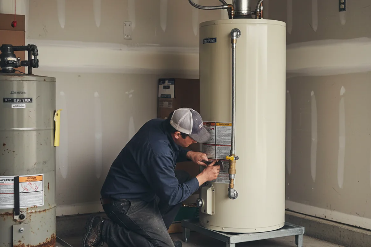 Water heater and shutoff valve replacement in Long Branch
